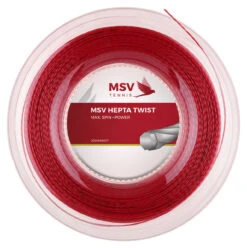 MSV Hepta-Twist 16L 1.25mm 200M Reel -Tennis Gear Shop msv hepta twist 16l 1 25mm 200m reel red 84279 77140.1698771512