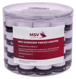 MSV Prespi Absorb Overgrip 60 Pack -Tennis Gear Shop msv prespi absorb overgrip 60 pack white 99819 54060.1698771980