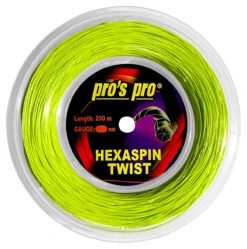Pro's Pro Hexaspin Twist 17 1.20mm 200M Reel -Tennis Gear Shop pros pro hexaspin twist 17 1 20mm 200m reel lime 51811 21612.1698770490