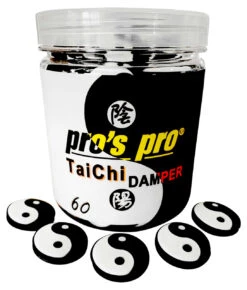 Pro's Pro Tai Chi String Dampener Jar Of 60 -Tennis Gear Shop pros pro tai chi string dampener jar of 60 white 44584 53854.1698770515