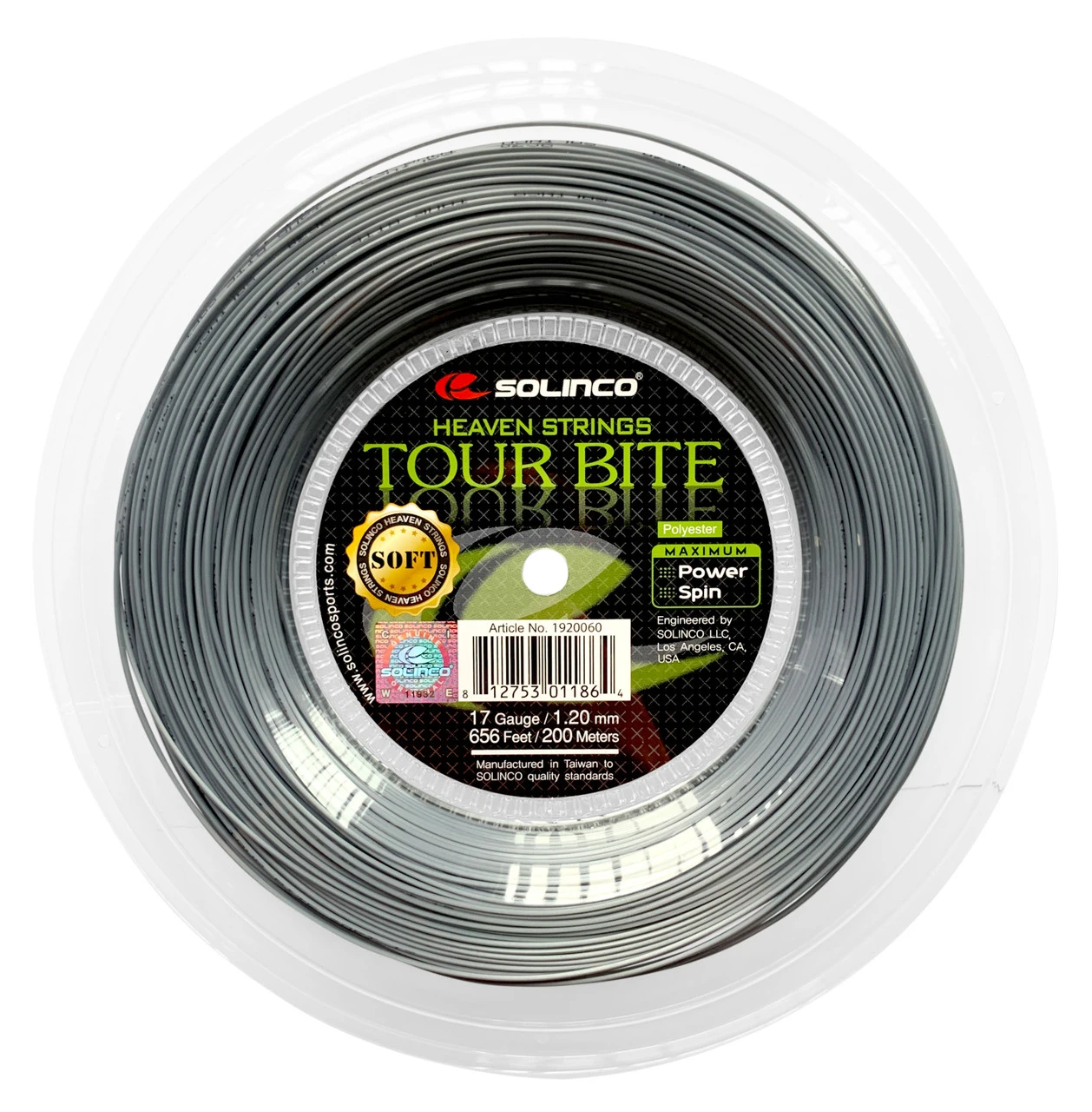 Solinco Tour Bite Soft 17 1.20mm 200M Reel 3 Solinco Tour Bite Soft 17 1.20mm 200M Reel