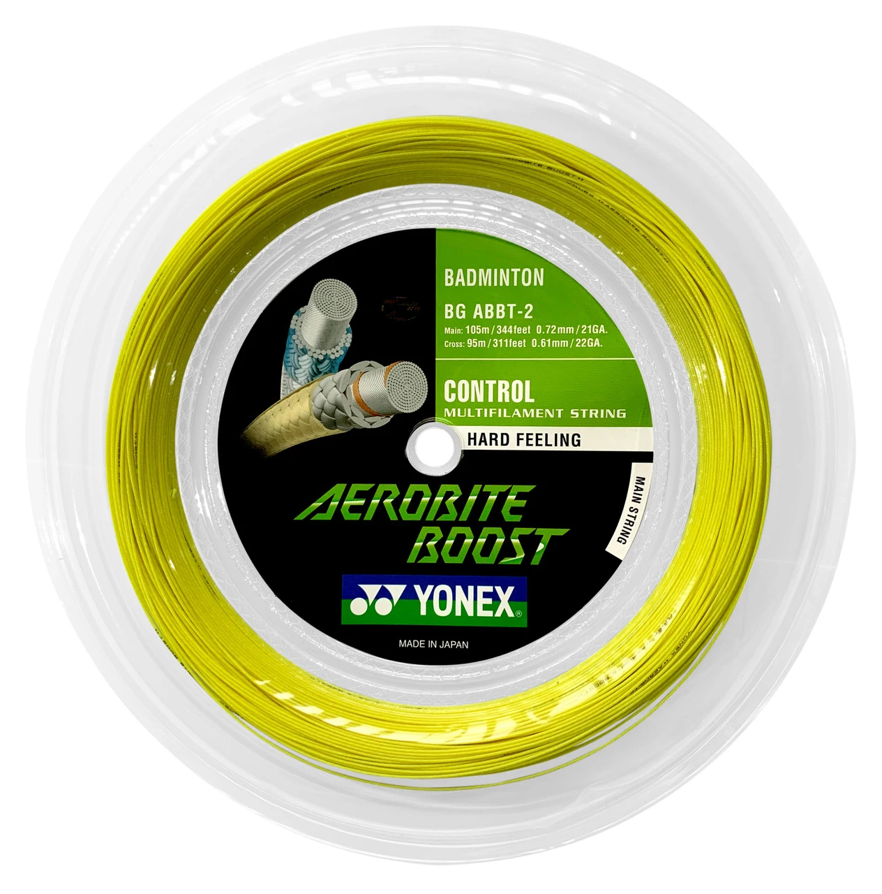 Yonex Aerobite Boost 0.72-0.61mm Badminton Hybrid 200M Reel 3 Yonex Aerobite Boost 0.72-0.61mm Badminton Hybrid 200M Reel
