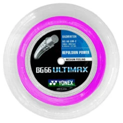Yonex BG66 Ultimax 0.65mm Badminton 200M Reel -Tennis Gear Shop yonex bg66 ultimax 0 65mm badminton 200m reel pink 74408 05829.1698770319